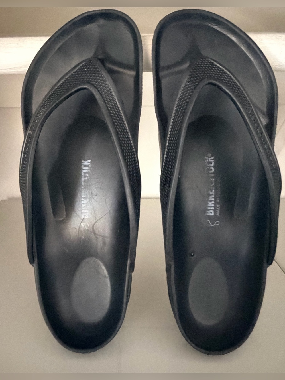 Birkenstock Honolulu EVA Flip Flops Sandals Thongs Black Sz 41 US 10 Waterproof